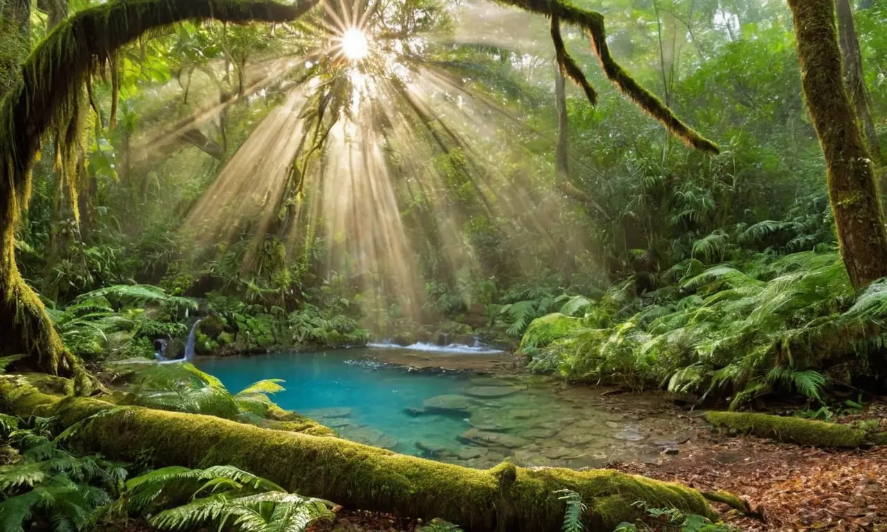 Un vibrante ecosistema tropical lleno de vida