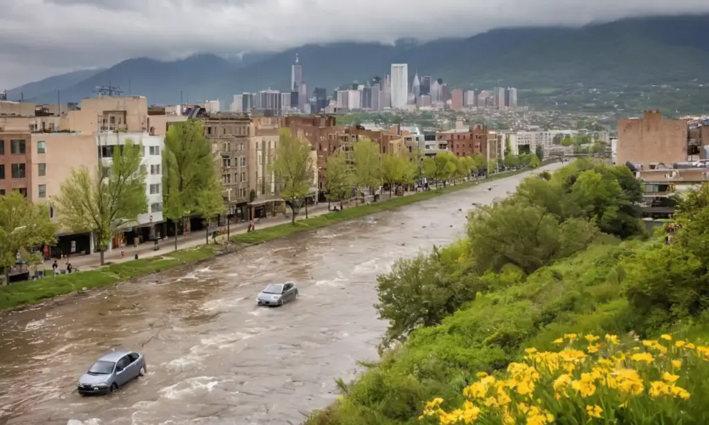 Ambiente urbano dinámico y vibrante