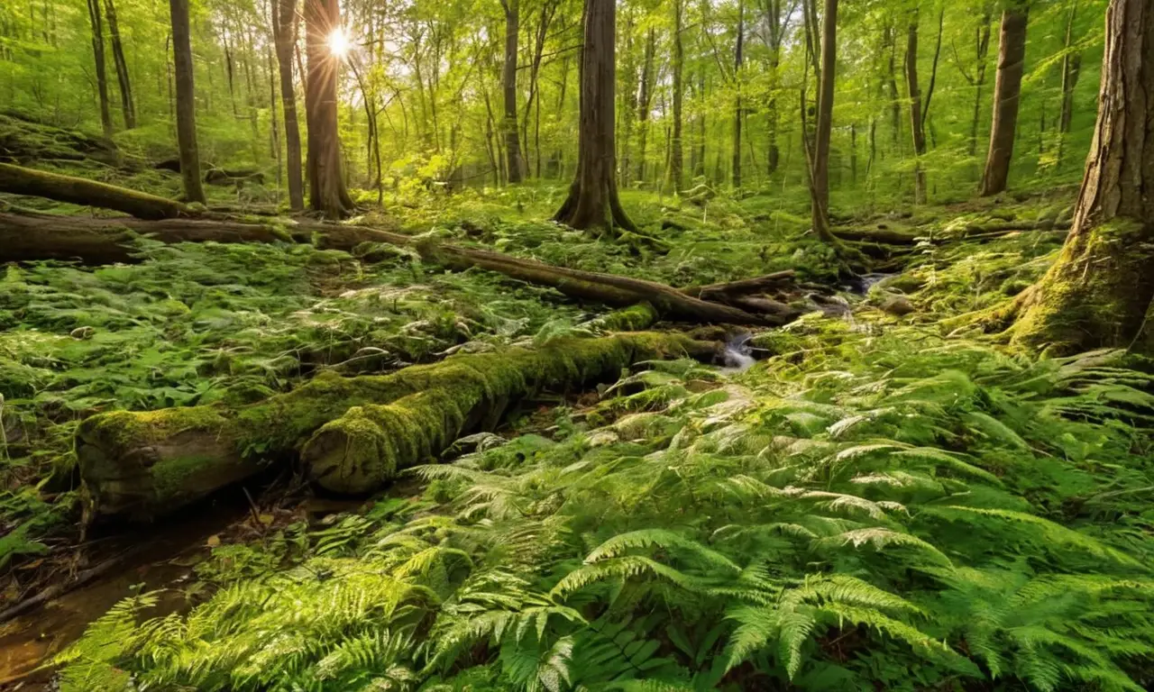 Bosque vibrante invita a la exploración natural