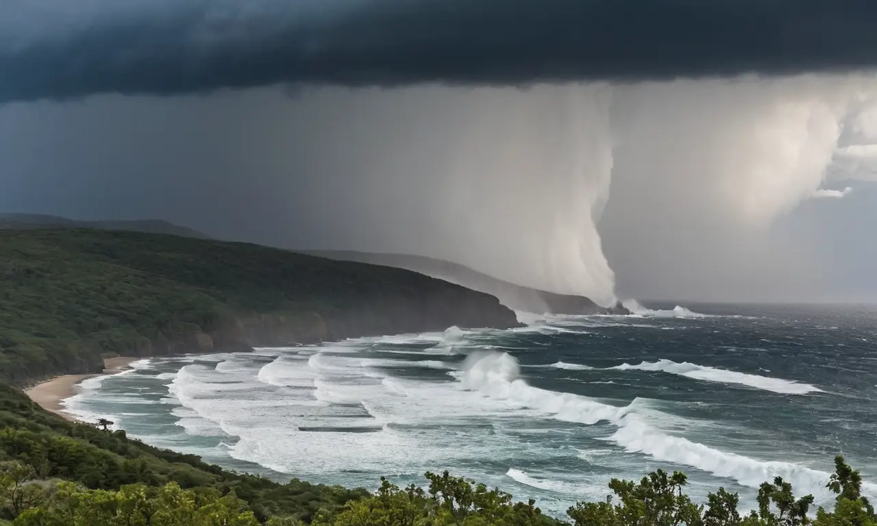 Tormenta intensa revela belleza y peligro