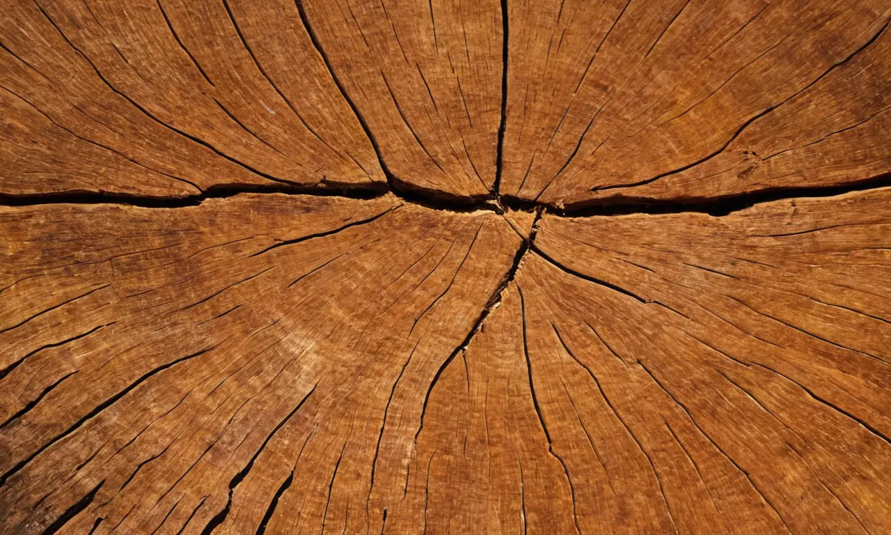Tronco de árbol muestra capas y texturas