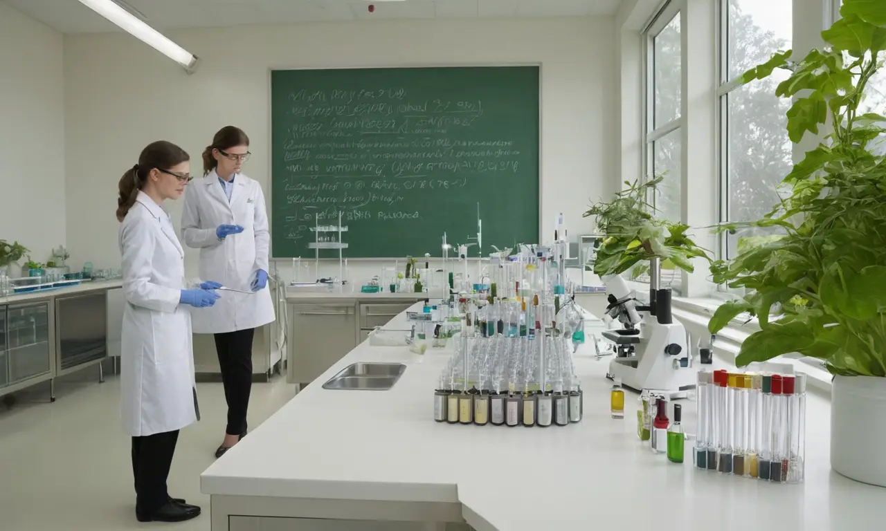 Laboratorio ordenado, ciencia y descubrimiento en acción