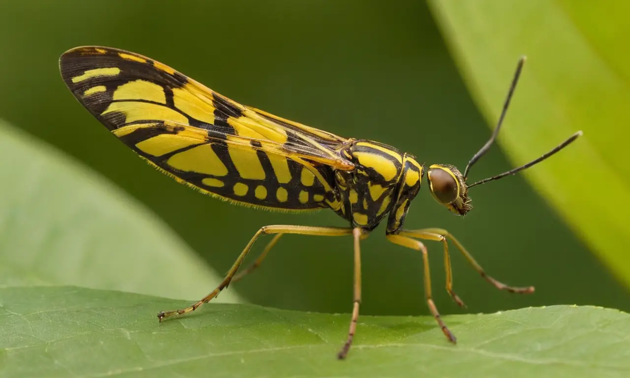 Insecto campamocha brillando en luz natural