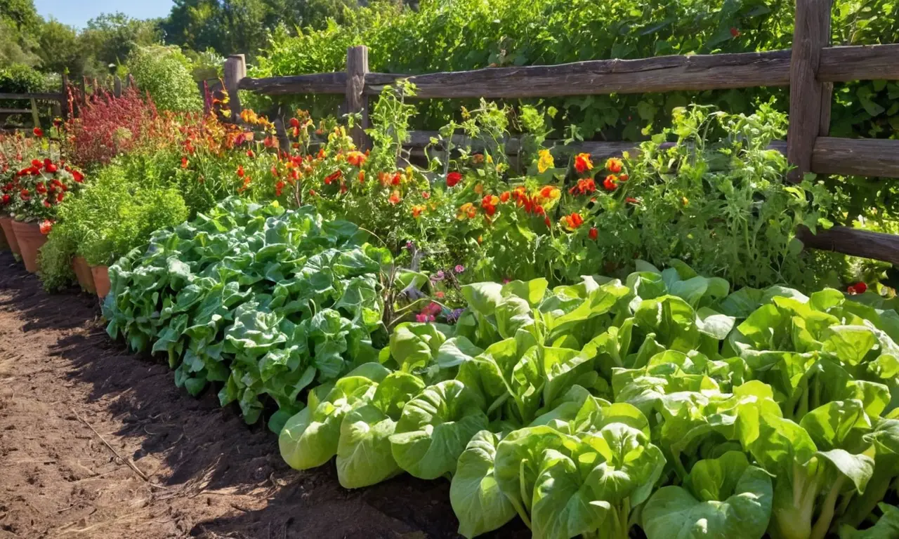 Jardín urbano vibrante lleno de vida