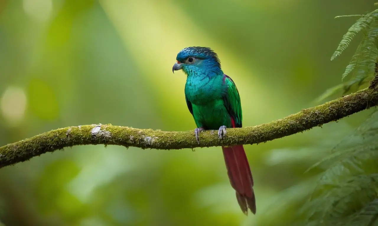 Quetzal majestuoso en un entorno frágil