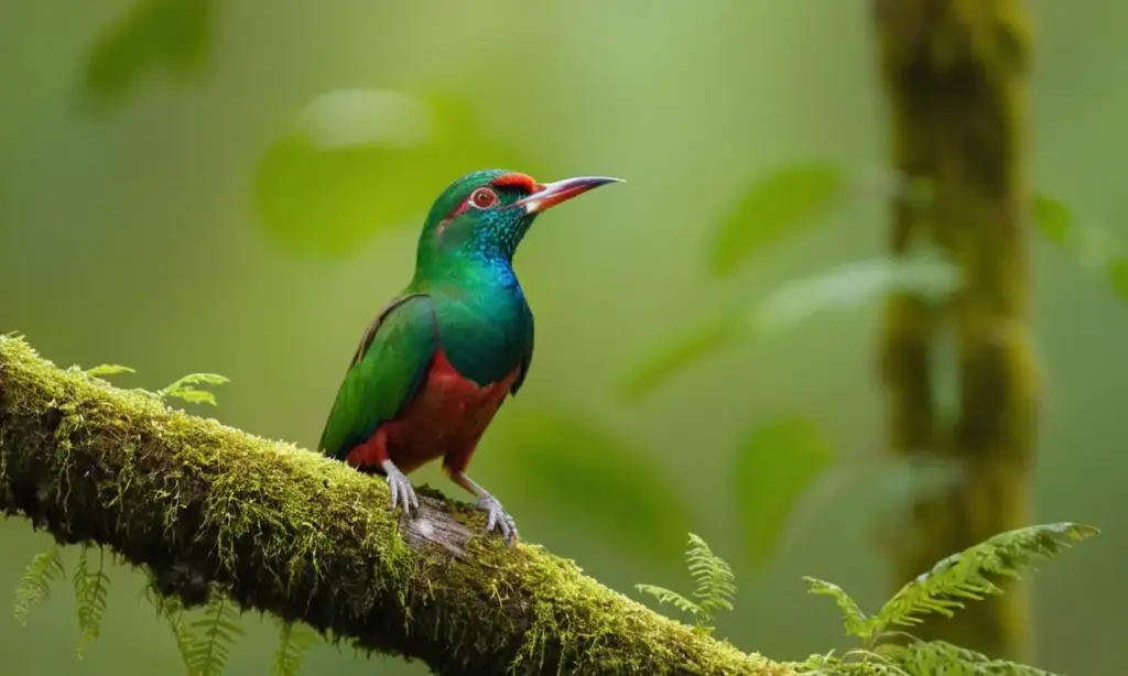 Un Quetzal brillante en su hábitat