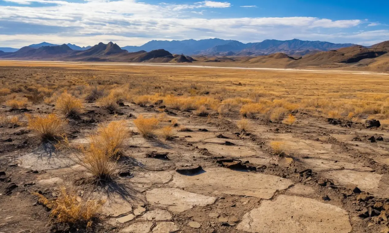 Paisaje desolado, árido y lleno de soledad