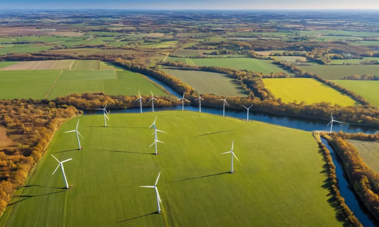 Un paisaje vibrante con energías renovables