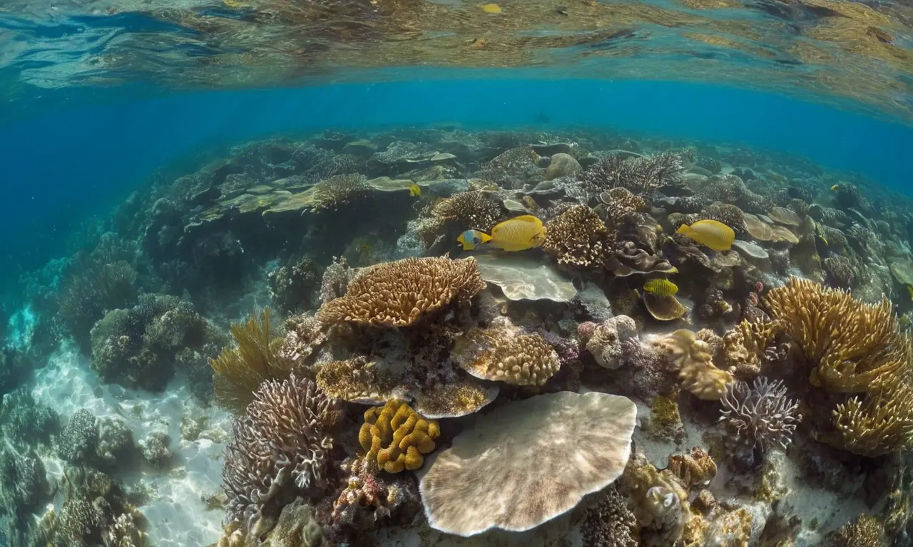 Ecosistema marino vibrante y frágil