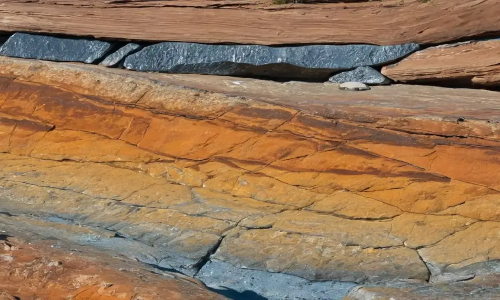 Paisaje montañoso con minerales y agua brillante