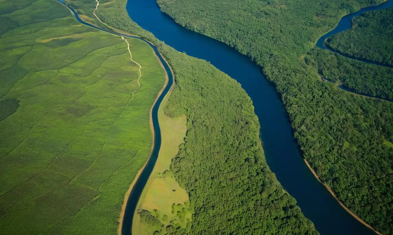 Paisaje brasileño equilibrando naturaleza y recursos energéticos