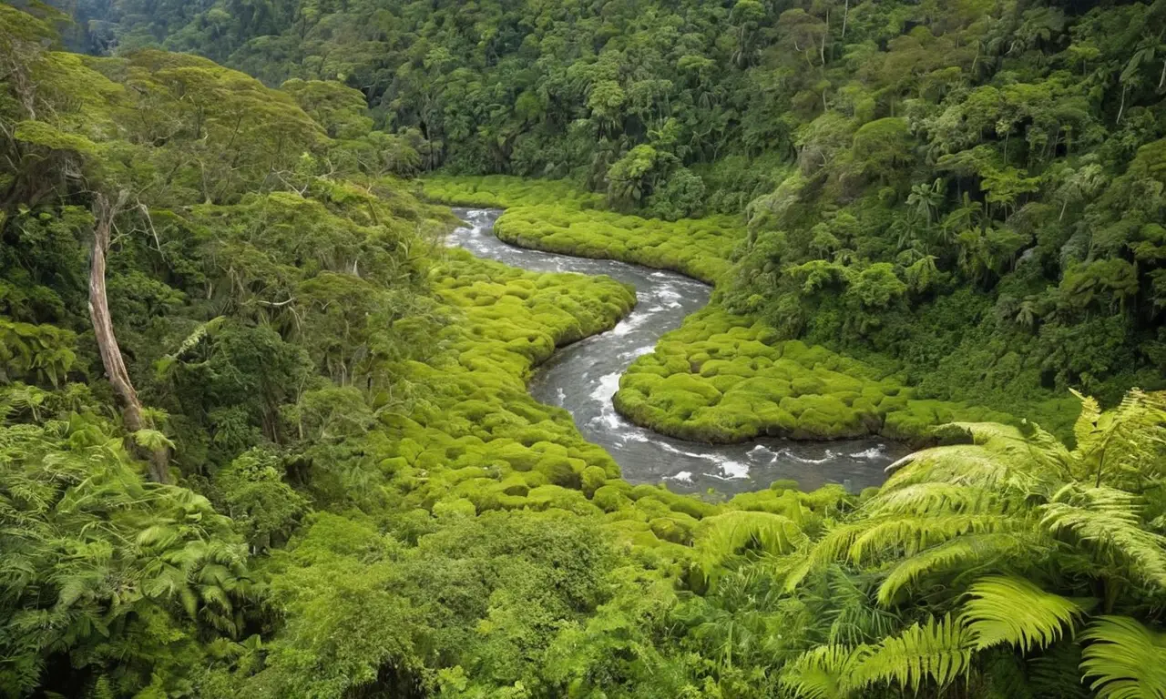 Naturaleza vibrante y armoniosa en equilibrio