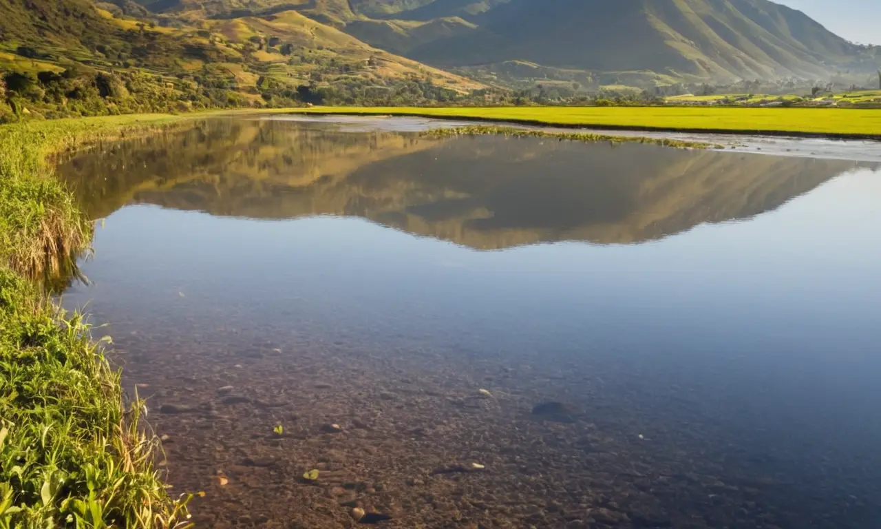 Paisaje peruano hermosa, pero con contaminación