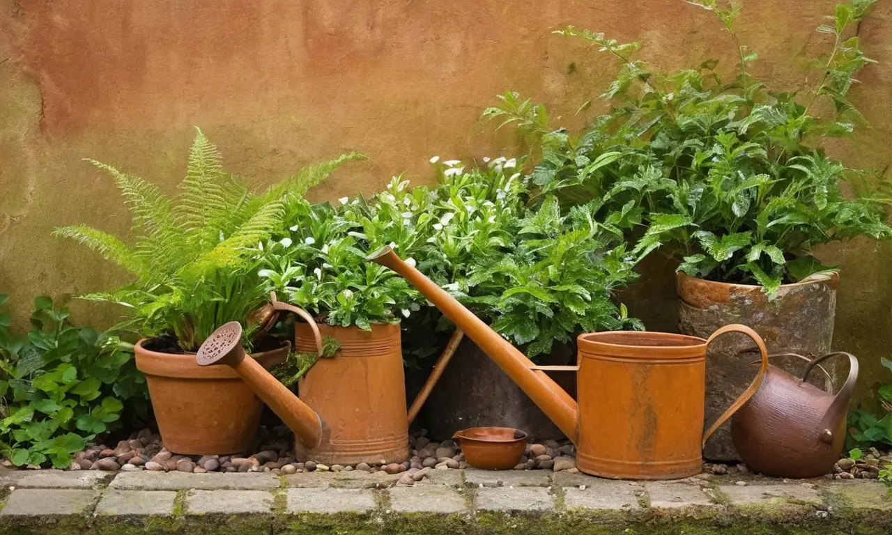 Jardín vibrante y armonioso lleno de vida