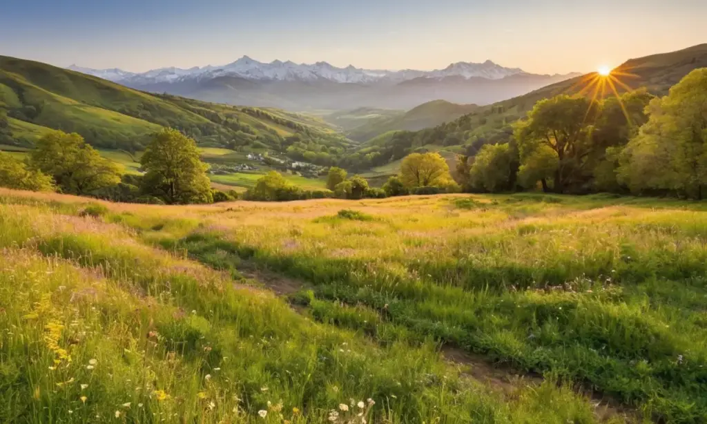 Paisaje natural variado y pintoresco