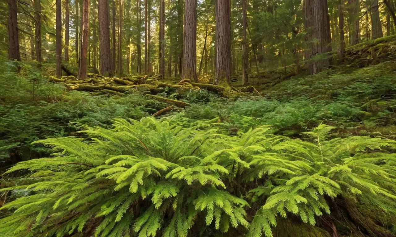 Un bosque sereno lleno de vida y luz