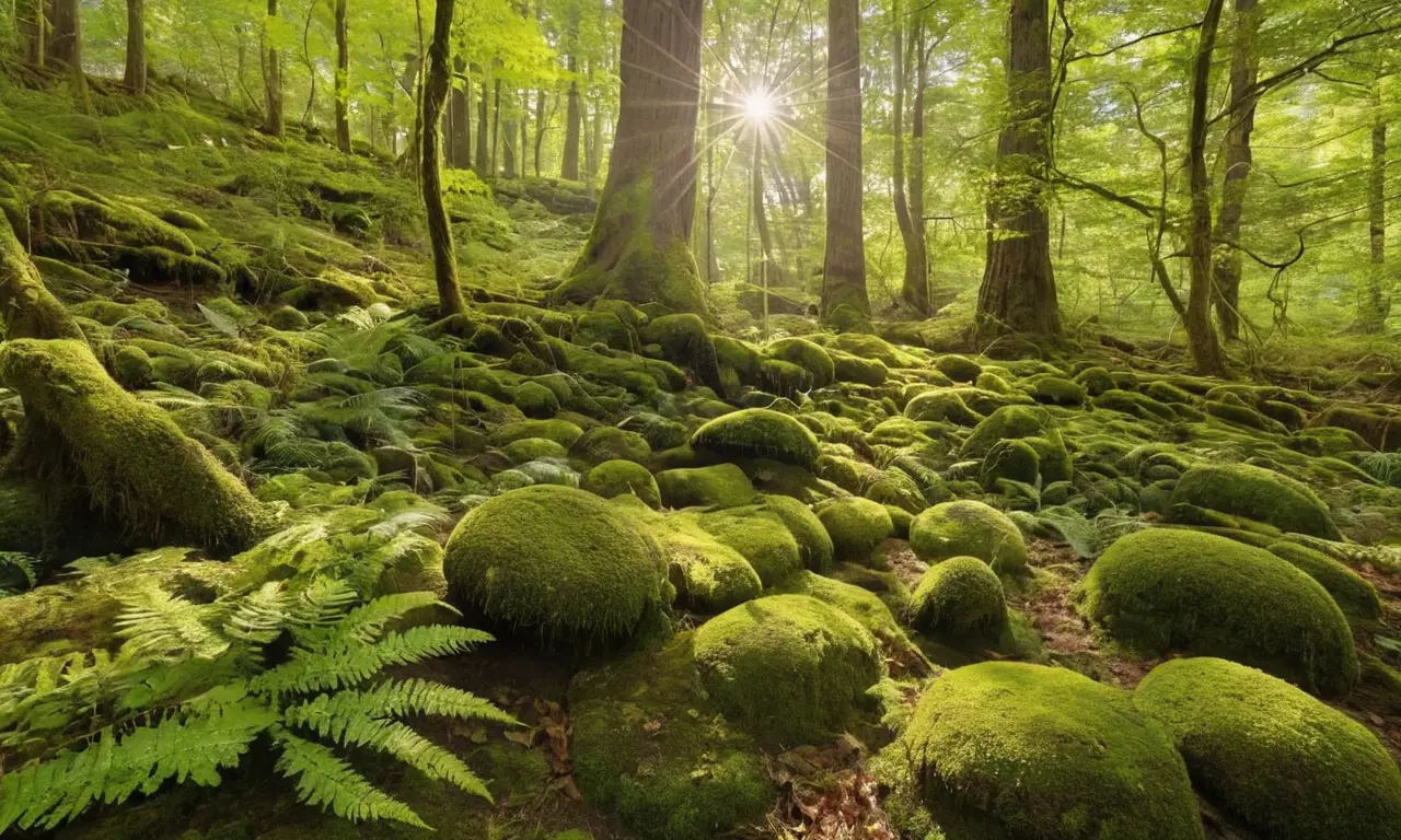Paisaje vibrante y lleno de vida natural