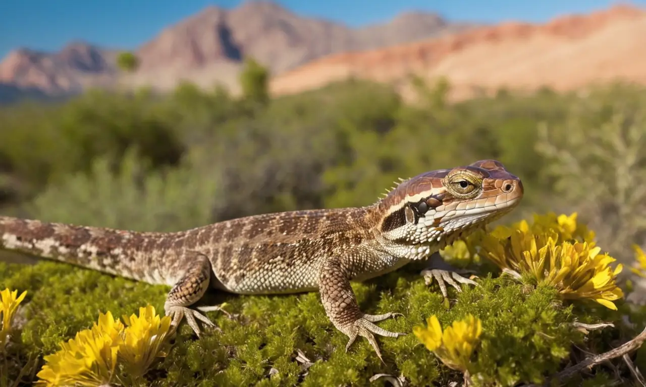 Naturaleza viva con reptiles y paisajes diversos