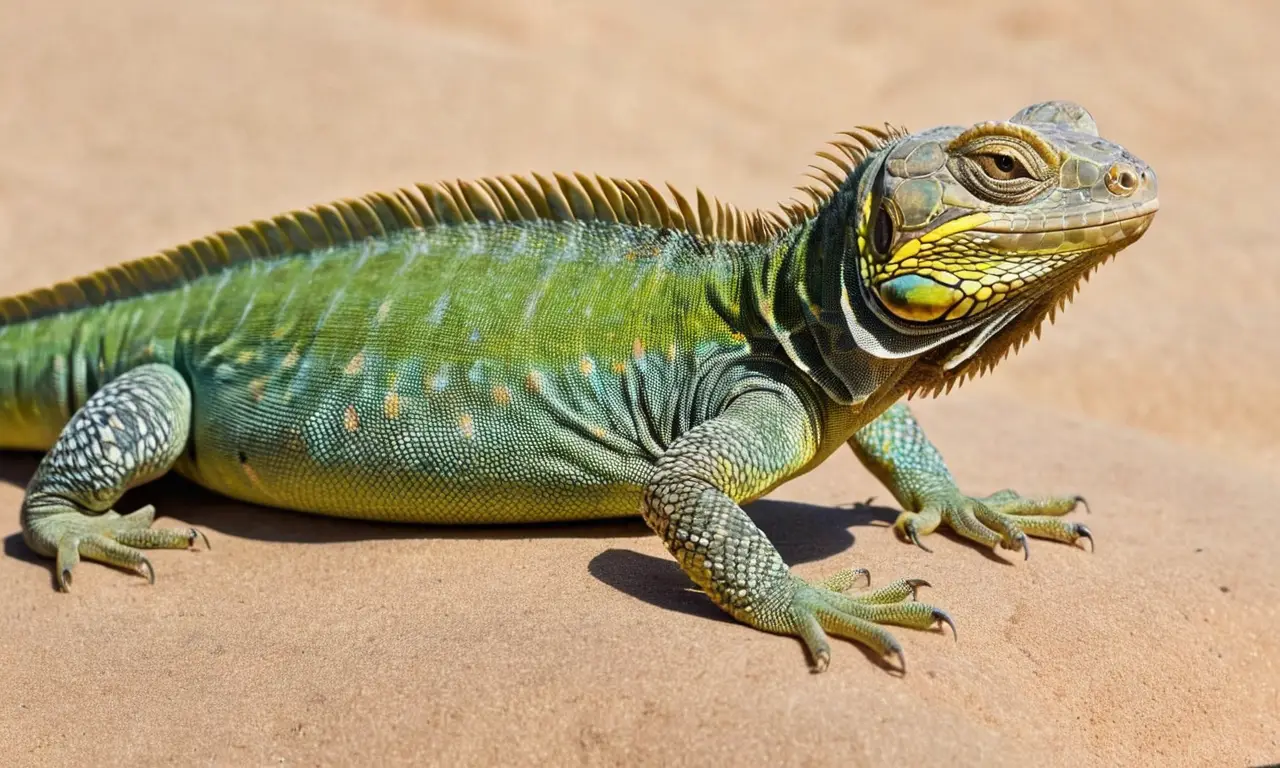 Paisaje vibrante y realista de reptiles