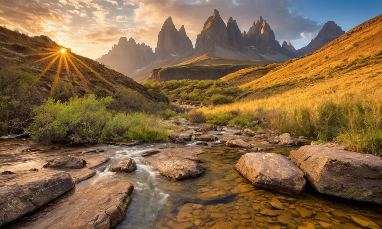 Majestuosa fusión de paisajes geológicos antiguos