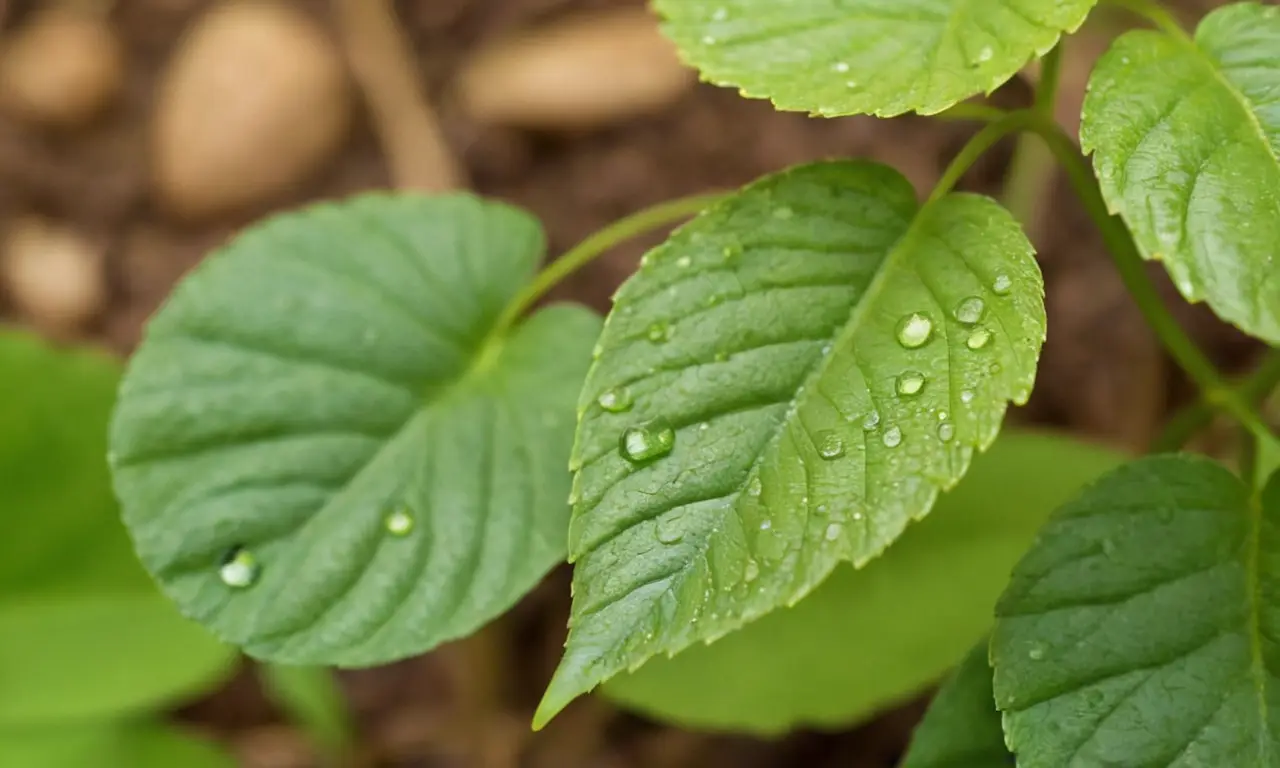 Espiraladas hojas verdes brillan con vitalidad