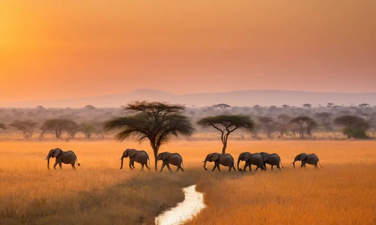 Naturaleza vibrante con fauna y paisajes diversos