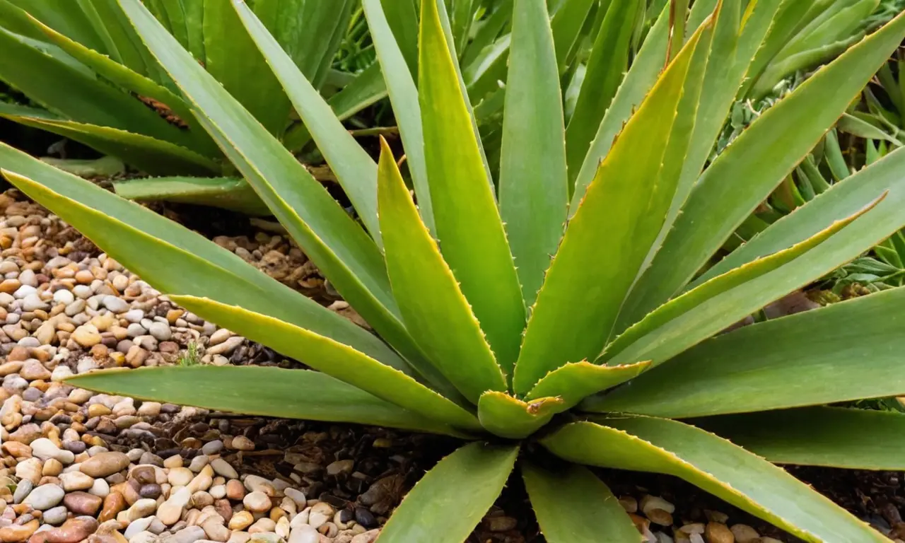 Planta Aloe ferox vibrante en un jardín