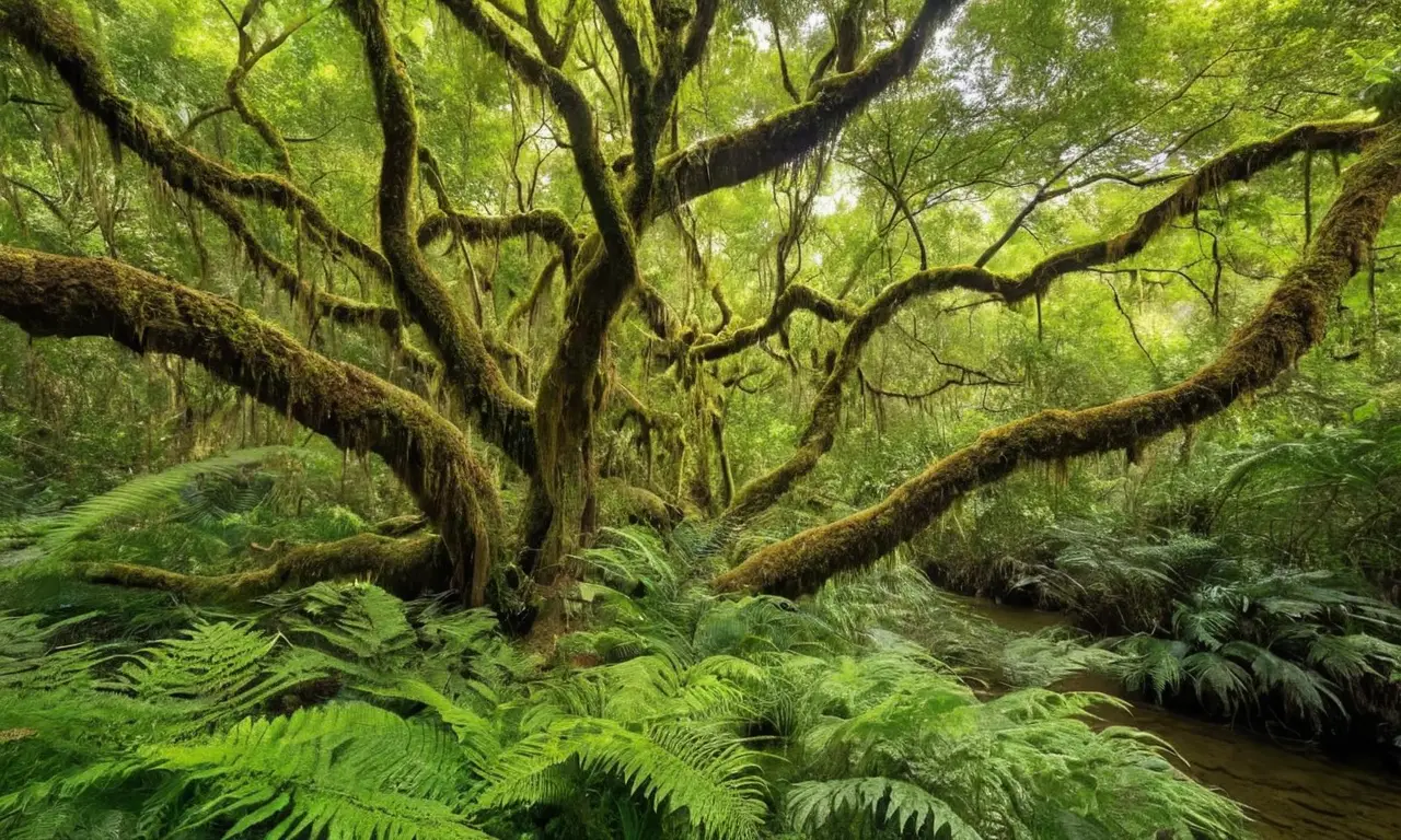Selva vibrante y rica en biodiversidad
