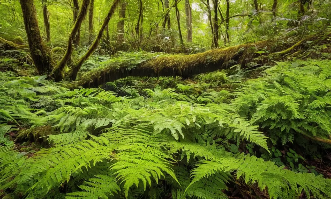 Selva vibrante llena de vida y colores