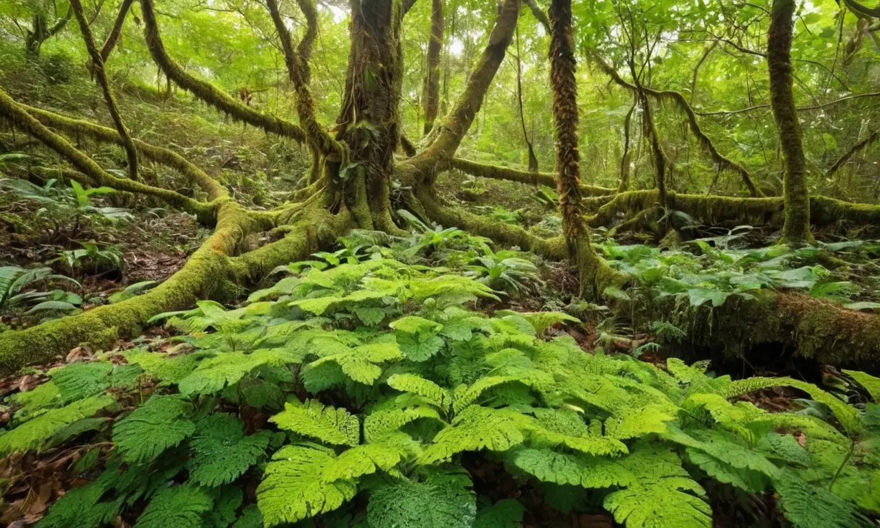 Selva vibrante y rica en biodiversidad