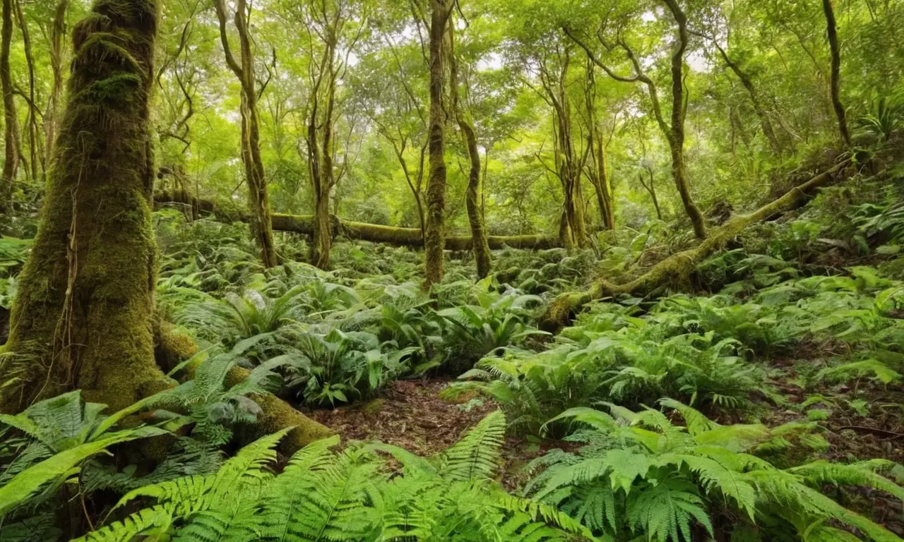 Bosque vibrante y lleno de vida