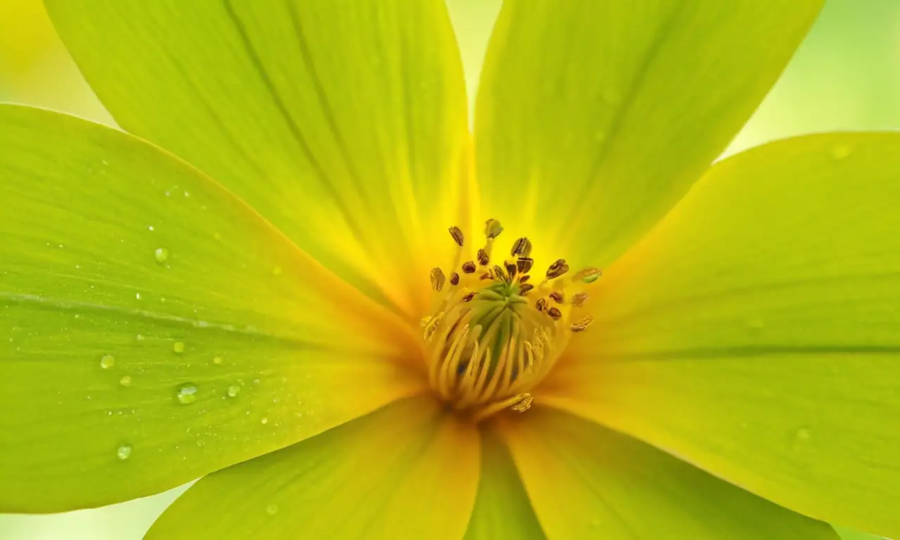 Flor vibrante con sepales simétricos y detalles
