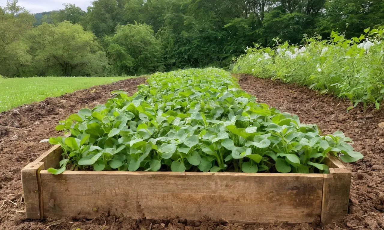 Campo fértil y vibrante, vida agrícola floreciente