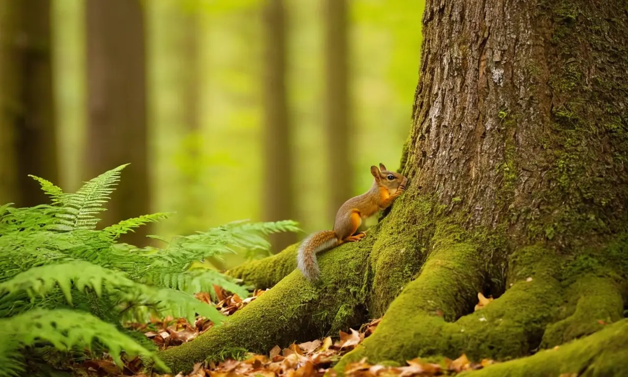 Ecosistema vibrante y armonioso en el bosque