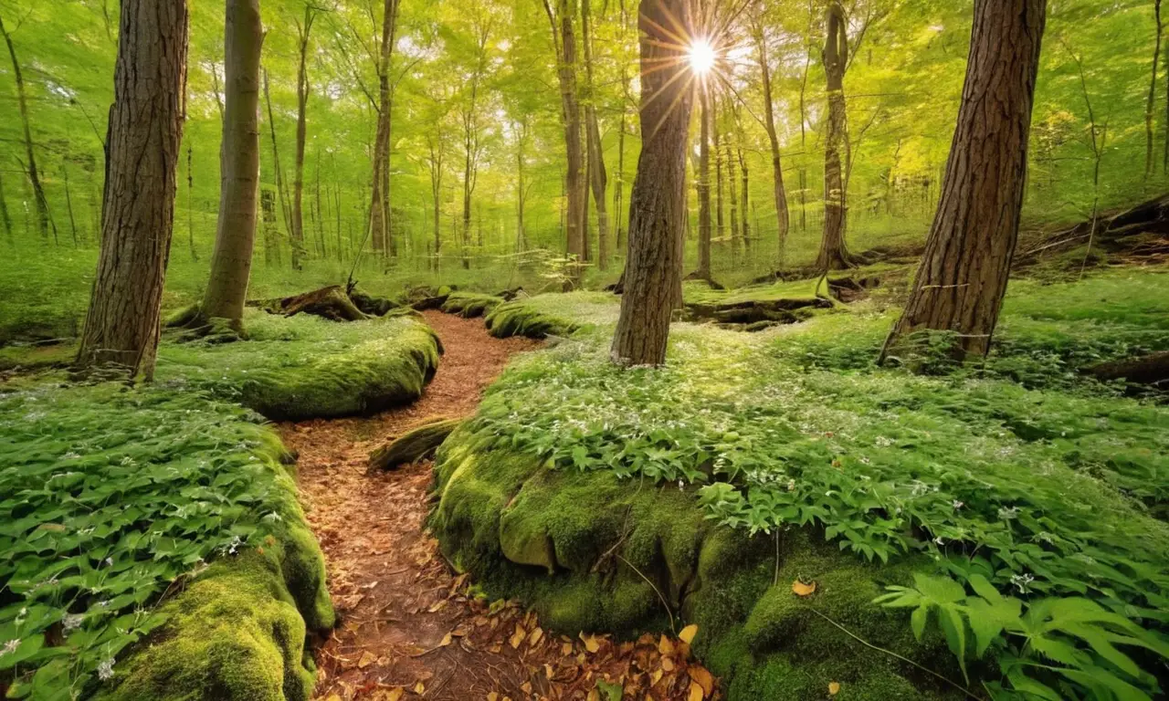 Bosque vibrante en armonía con la naturaleza