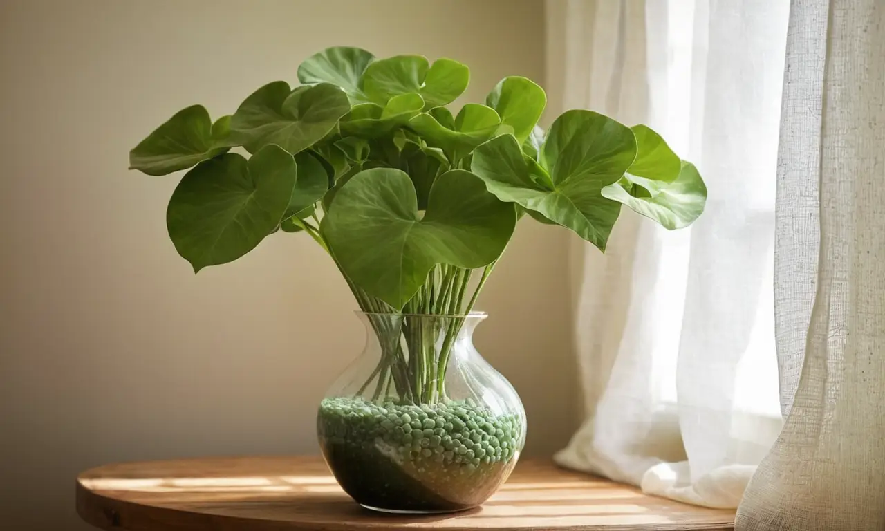 Planta Singonium en un acogedor ambiente