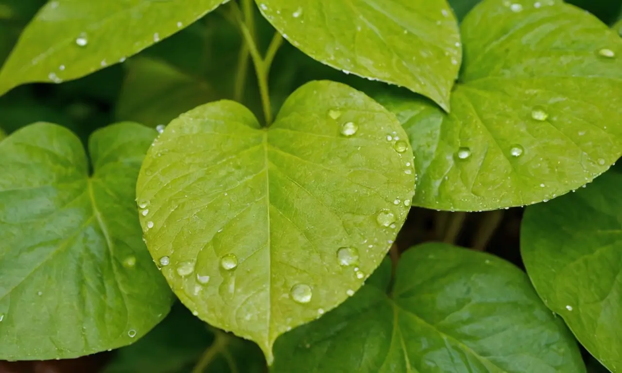Plantas verdes vibrantes en ambiente sereno