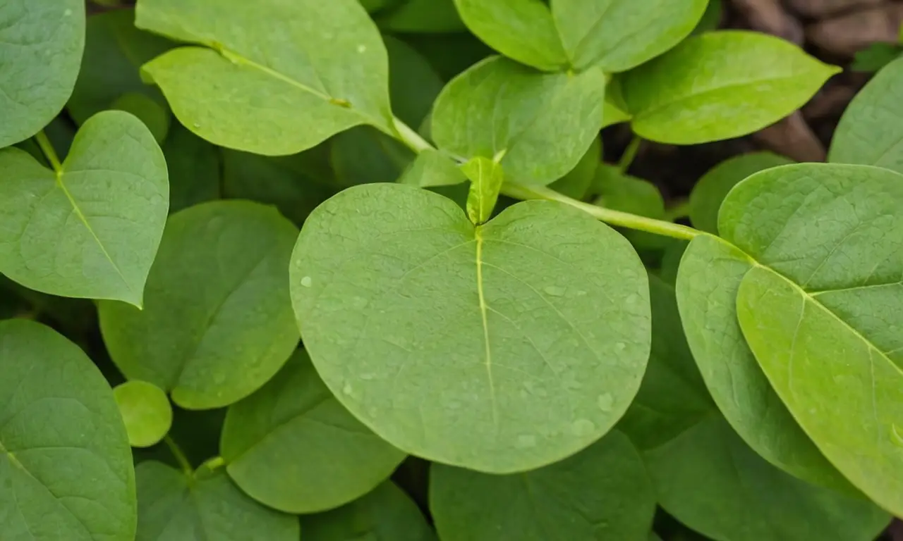 Planta exuberante con hojas verdes y suaves