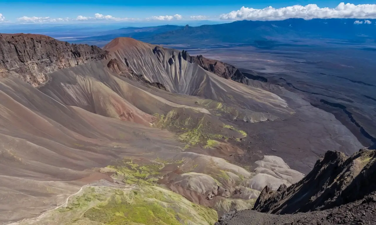 Paisaje volcánico impresionante y diverso