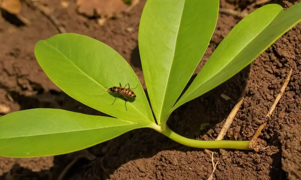 Planta vibrante en armonía con su entorno