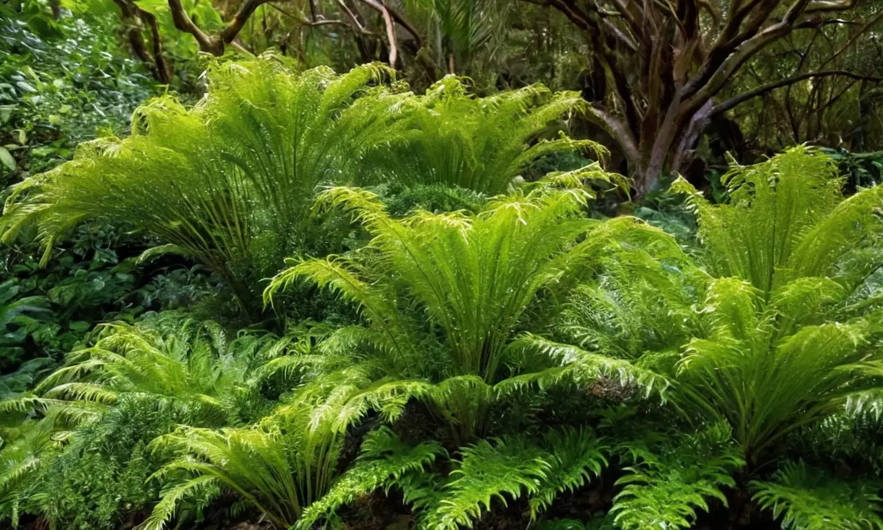 Bosque exuberante lleno de vida y detalles