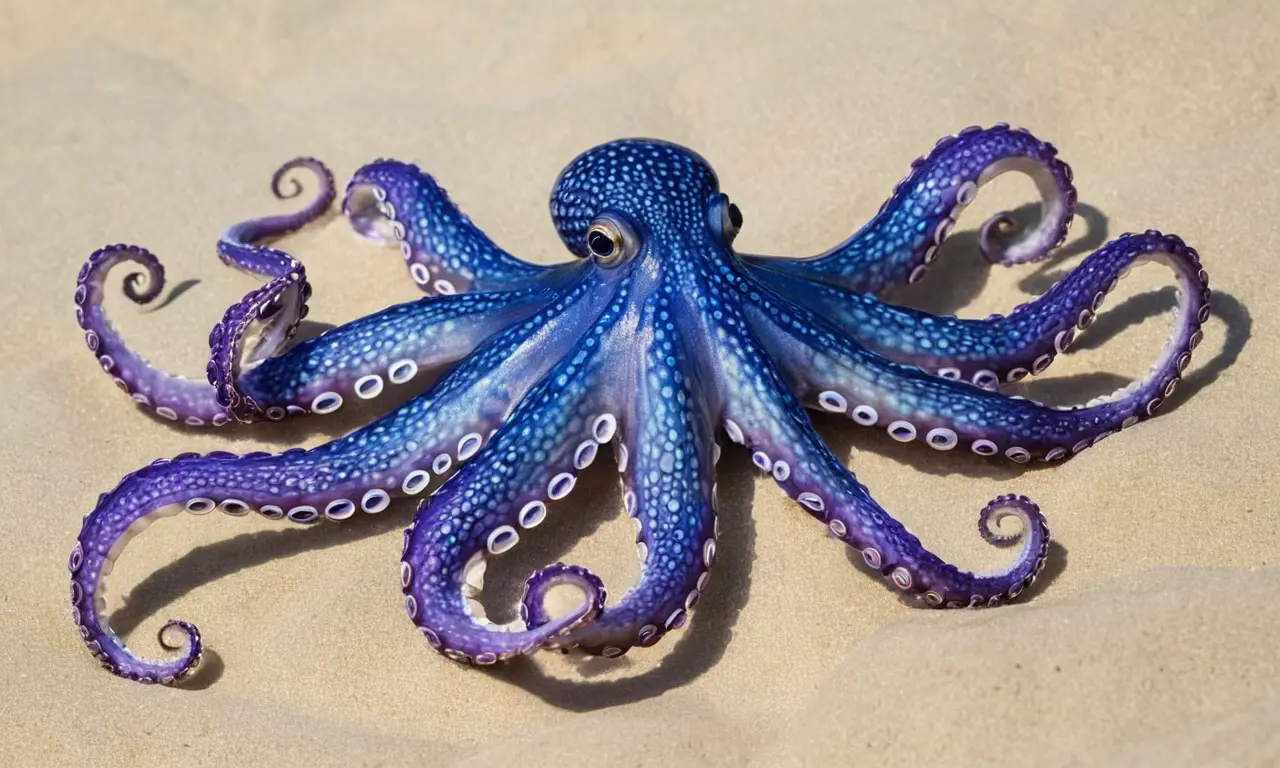 Octopus colorido con tentáculos flexibles y suaves