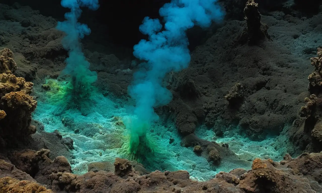 Ecosistema vibrante y diverso en el fondo marino