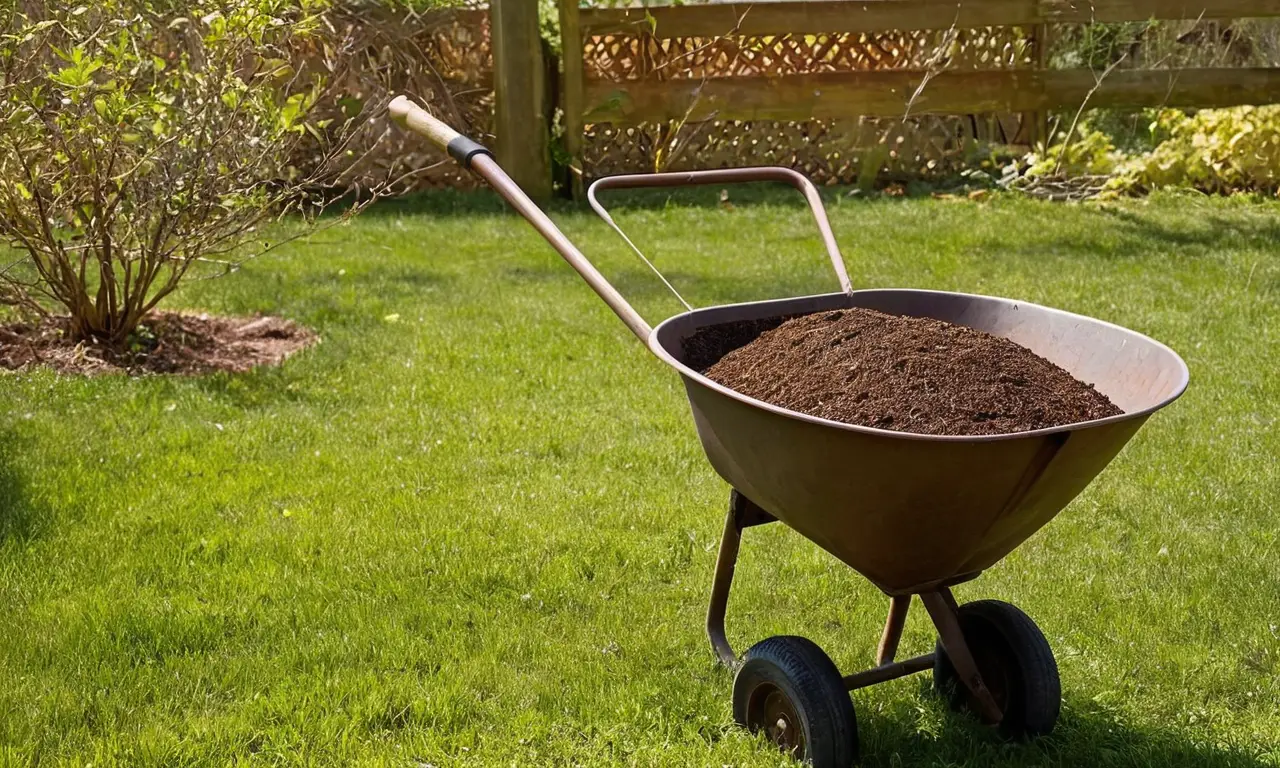 Rico compost vibrante con vida y frescura