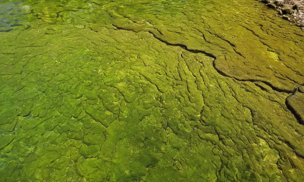 Agujero subterráneo con agua y vida