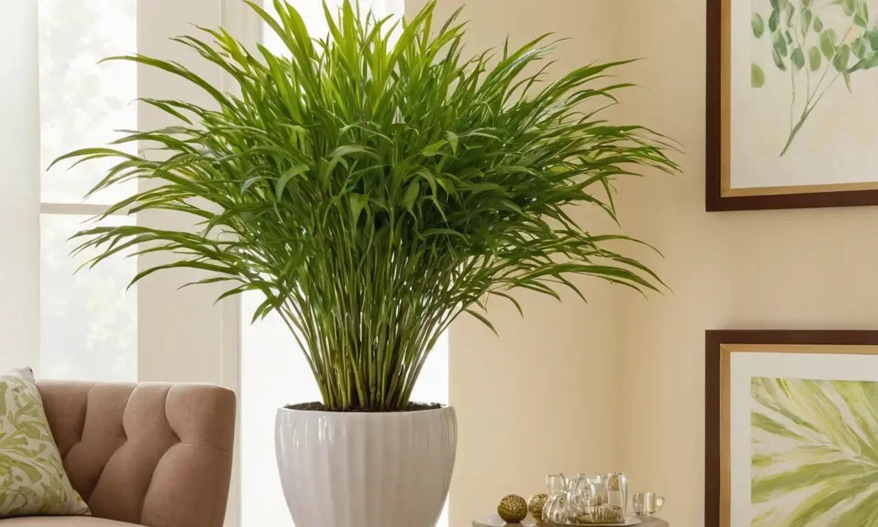 Planta vibrante en armoniosa y serena estética