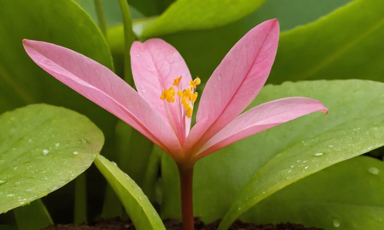 Terrario vibrante con plantas y vida