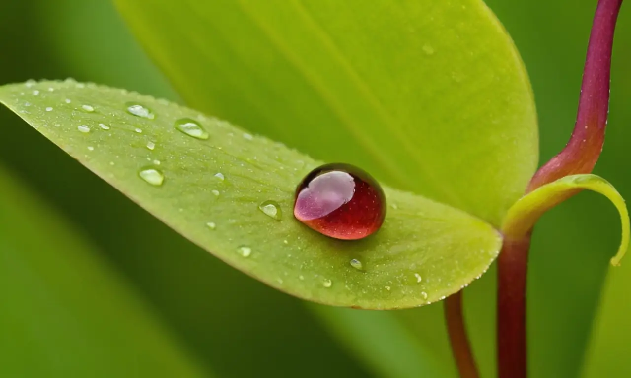 Planta carnívora vibrante en un entorno rico
