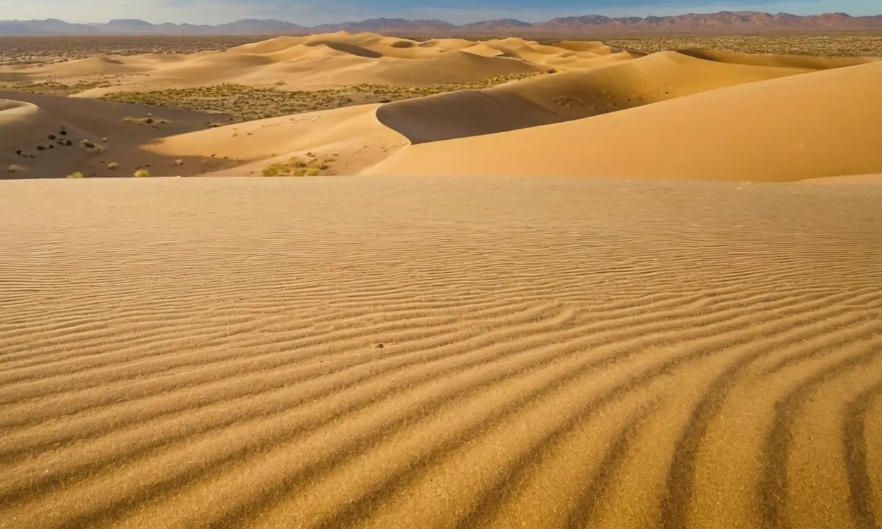 Dunas doradas en un paisaje sereno