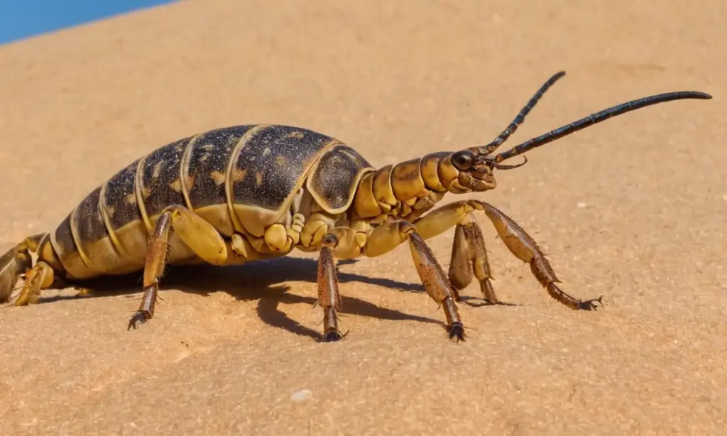 Escena detallada de desierto con escorpión